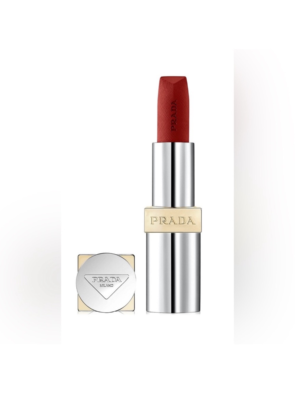 Prada Beauty Monochrome Hyper Matte Refillable Lipstick in R29 POMPEI NEW